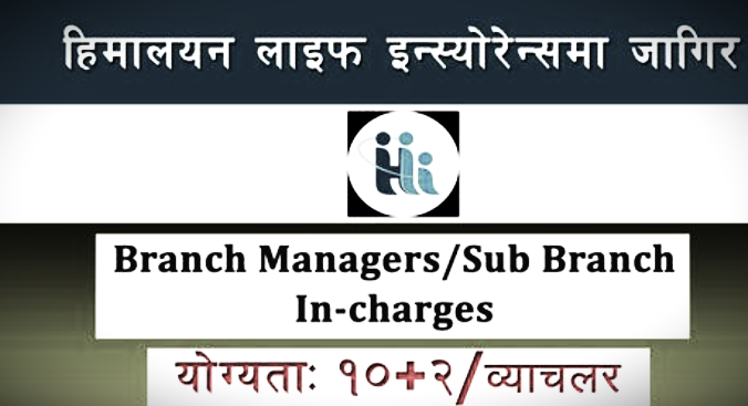 Branch Managers/Sub Branch In-charges